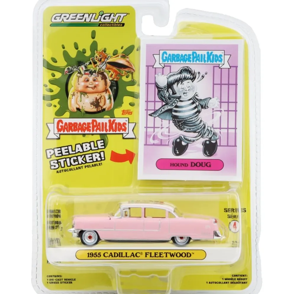 1955 Cadillac Fleetwood - Rosa - GreenLight - 1:64