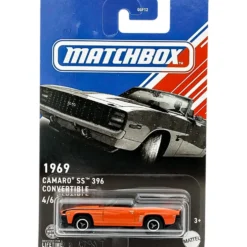 1969 Camaro SS 396 Convertible - Orange - Matchbox