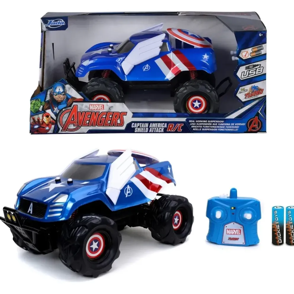 Captain America Shield Attack - Radiostyrd bil - Jada - 1:14