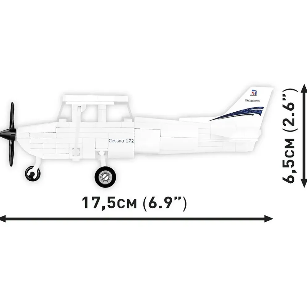 Cessna 172 Skyhawk - Vit - Byggklossar - 26620 - COBI - 1:48
