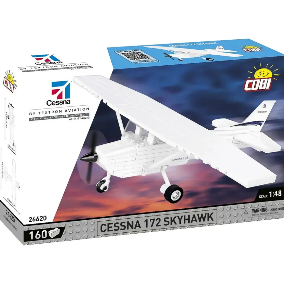 Cessna 172 Skyhawk - Vit - Byggklossar - 26620 - COBI - 1:48