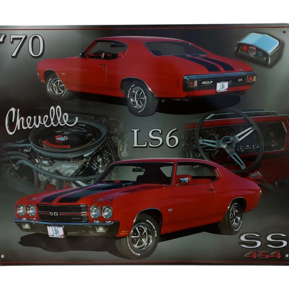 70 Chevelle LS6 SS 454 - Chevrolet - Plåtskylt - 38x31 cm