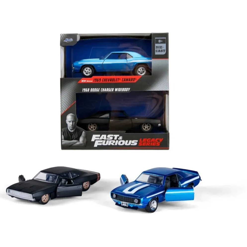 Chevrolet Camaro + Dodge Charger Widebody - F&F - Jada Toys