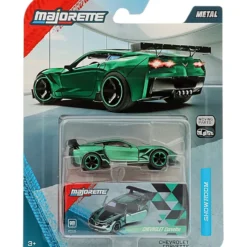 Chevrolet Corvette - Grön - Showroom Deluxe Cars - Majorette - 7 cm
