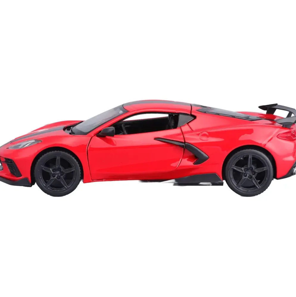 2020 Chevrolet Corvette Stingray Coupe - Röd - Maisto - 1:24