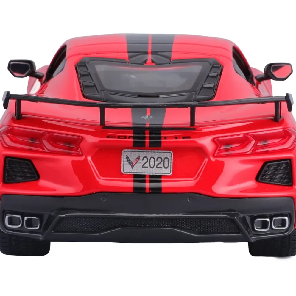2020 Chevrolet Corvette Stingray Coupe - Röd - Maisto - 1:24