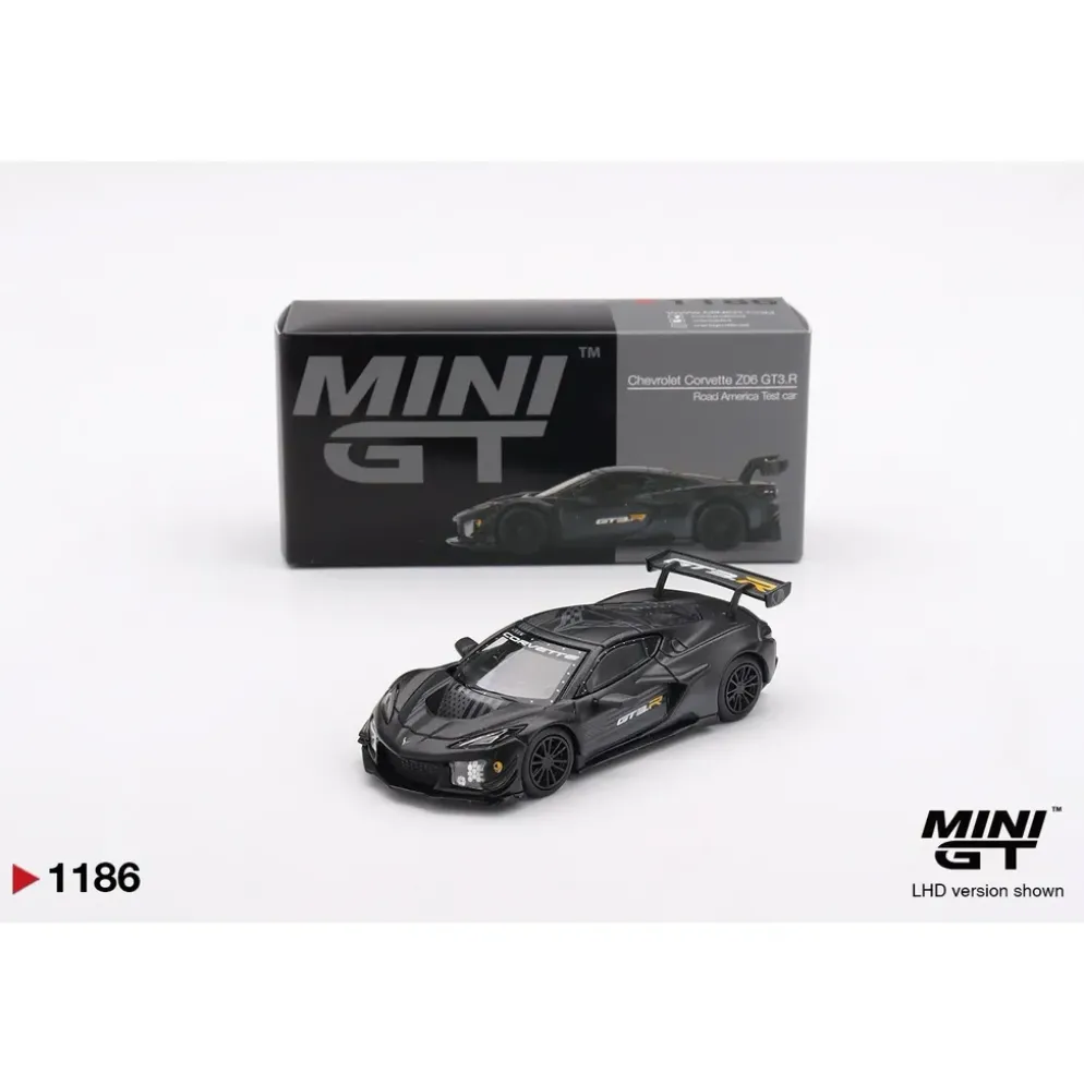 Chevrolet Corvette Z06 GT3.R Road America Test car - Svart - 1186 - Mini GT - 1:64