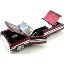1964 Chevrolet Impala - Röd / Vit - Motormax - 1:24
