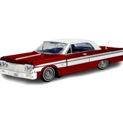 1964 Chevrolet Impala - Röd / Vit - Motormax - 1:24