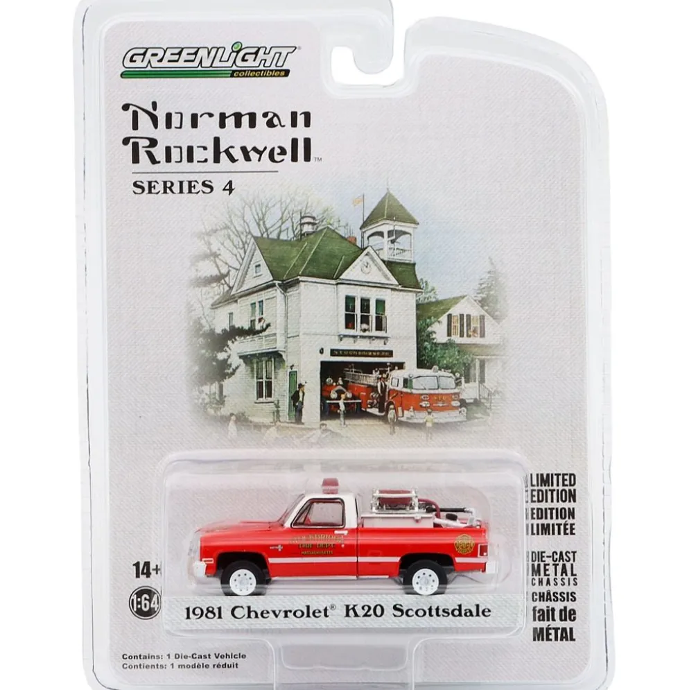 1981 Chevrolet K20 Scottsdale - Brandbil - GreenLight - 1:64