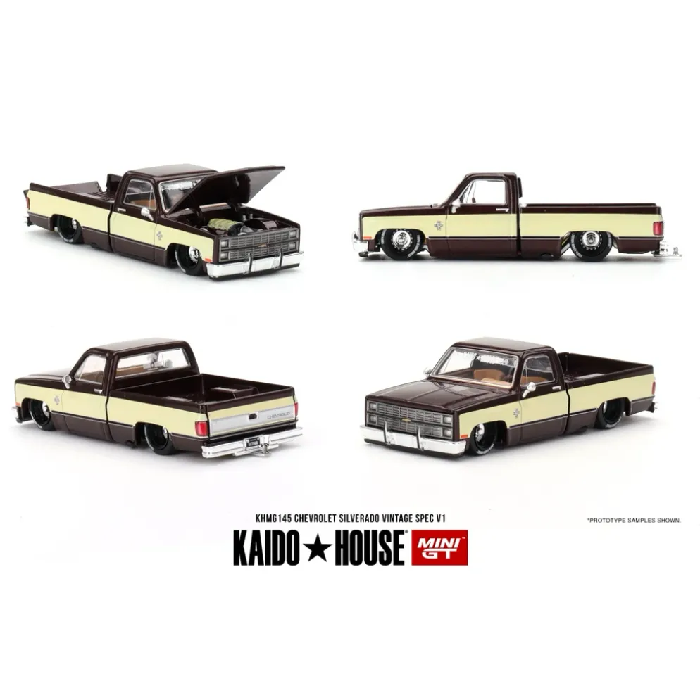 Chevrolet Silverado KAIDO Vintage Spec V1 - 145 - Kaido House x Mini GT - 1:64