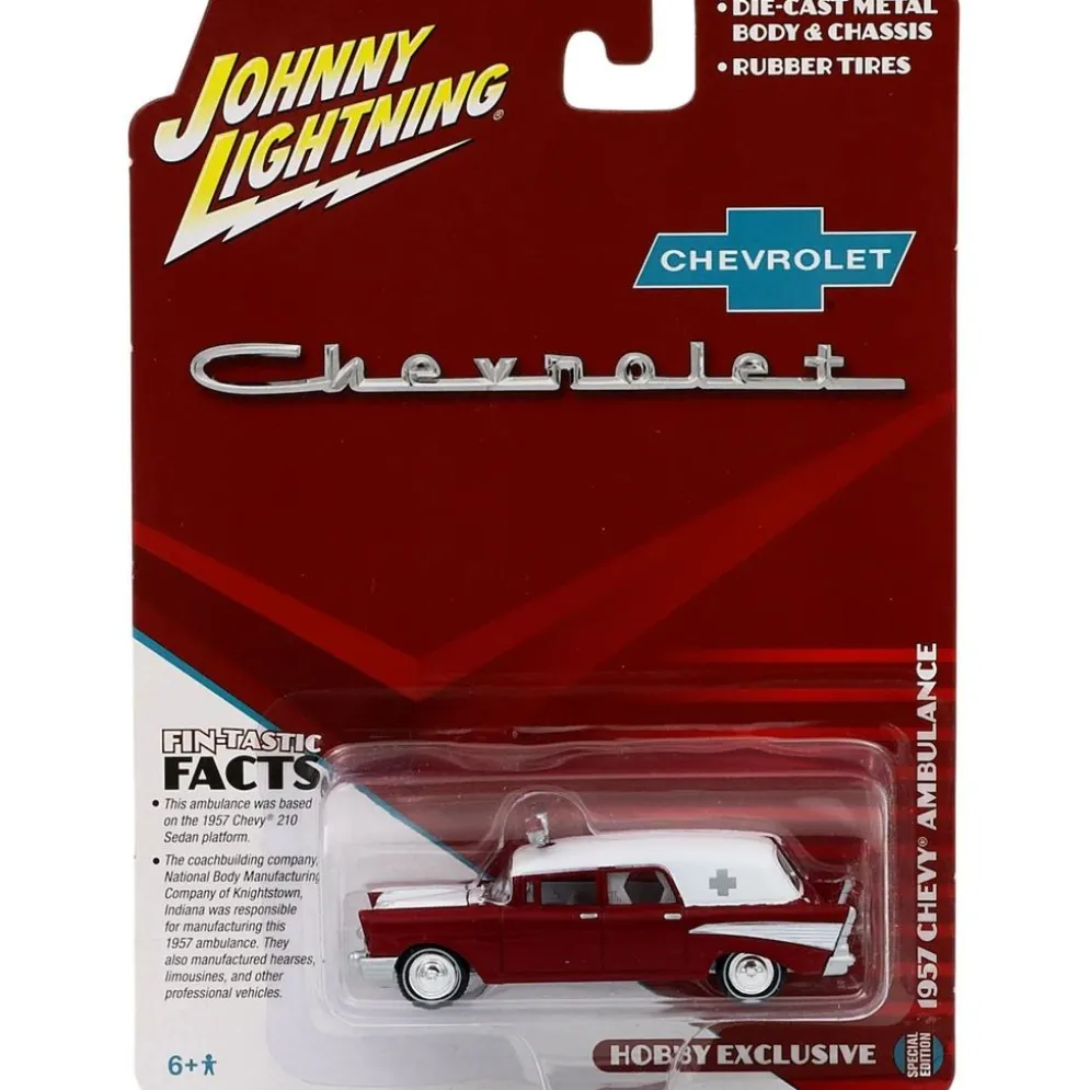 1957 Chevy Ambulance - Johnny Lightning - 1:64