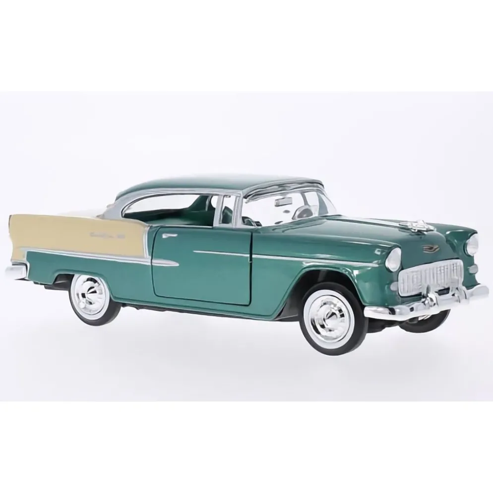 1955 Chevy Bel Air - Grön och Beige - Motormax - 1:24