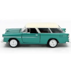 1955 Chevy Bel Air Nomad - Grön och Beige - Motormax - 1:24