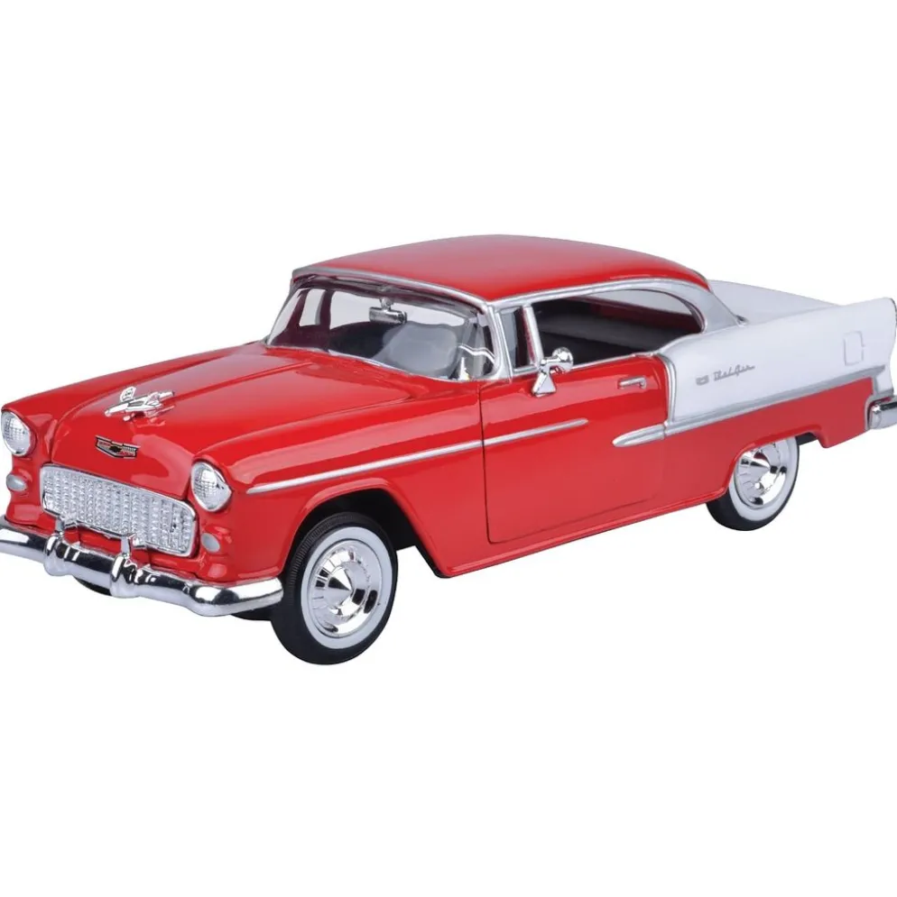 1955 Chevy Bel Air - Röd - Motormax - 1:24