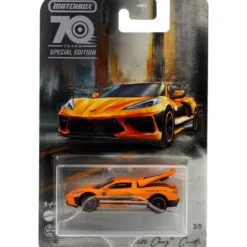 2020 Chevy Corvette - 70 Years - Orange - Matchbox - 1:64
