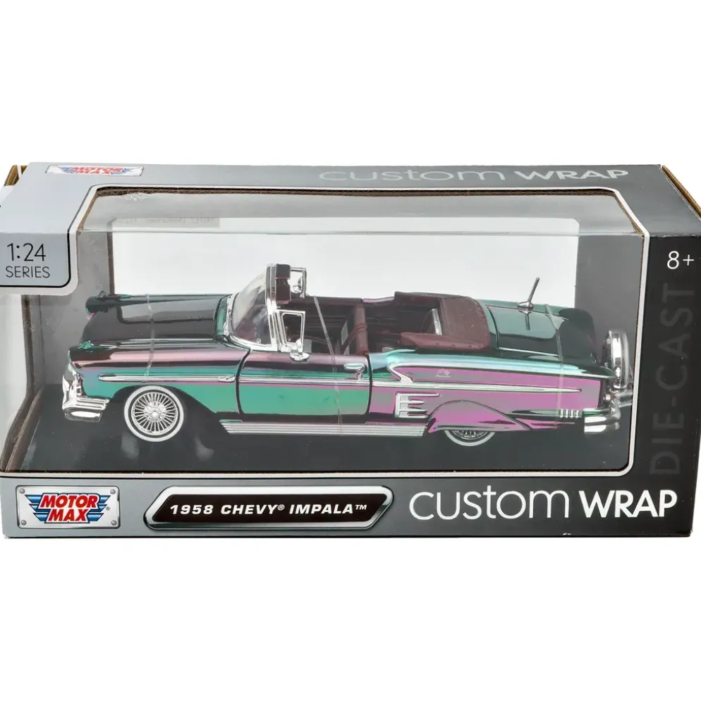 1958 Chevy Impala - Custom Wrap - Motormax - 1:24