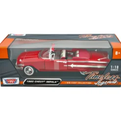 1960 Chevy Impala - Röd - Motormax - 1:18