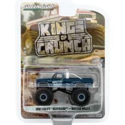 1987 Chevy Silverado - Wasted Wages - Kings of Crunch - GreenLight - 1:64