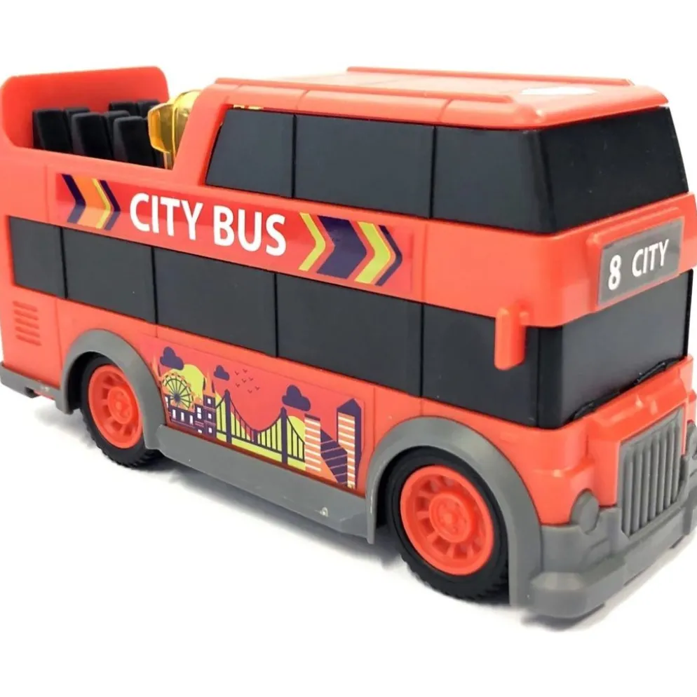 City Bus - Röd Stadsbuss - Ljud och Ljus - Dickie Toys