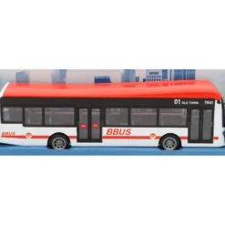 City Bus - Vit / Röd - Bburago - 19 cm