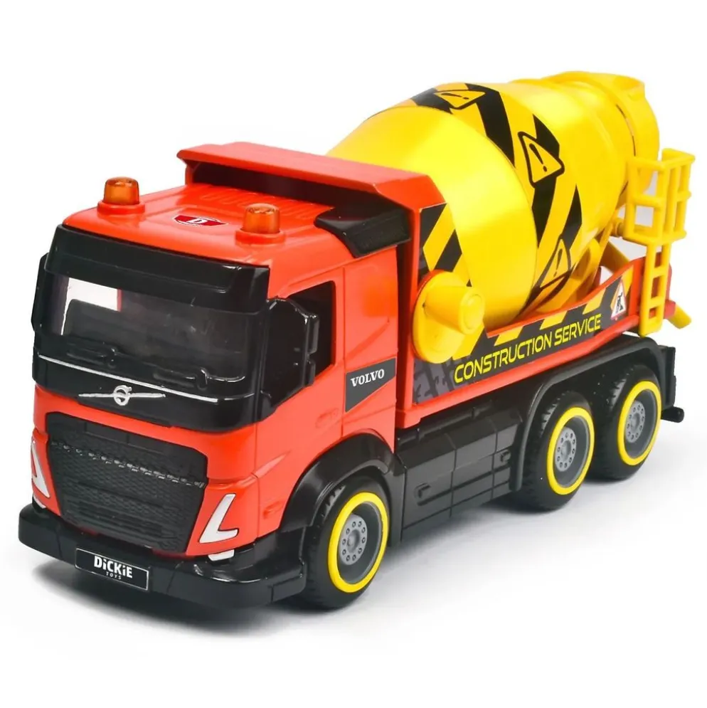 City Truck - Betongbil - Röd - Volvo - Dickie Toys - 19 cm