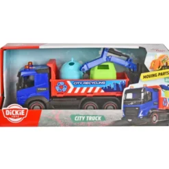 City Truck - Återvinningsbil - Volvo - Dickie Toys - 19 cm