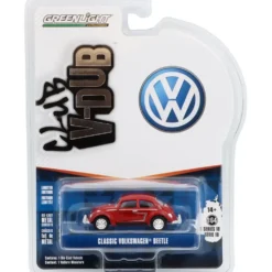Classic Volkswagen Beetle - Röd - Greenlight - 1:64