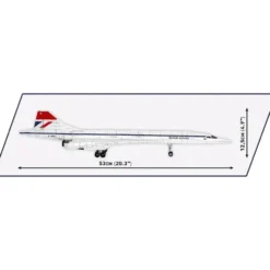 Concorde G-BBDG - British Airways - Byggklossar - 1917 - COBI - 1:95