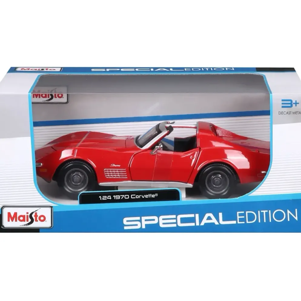 1970 Corvette - Chevrolet - Röd - Maisto - 1:24