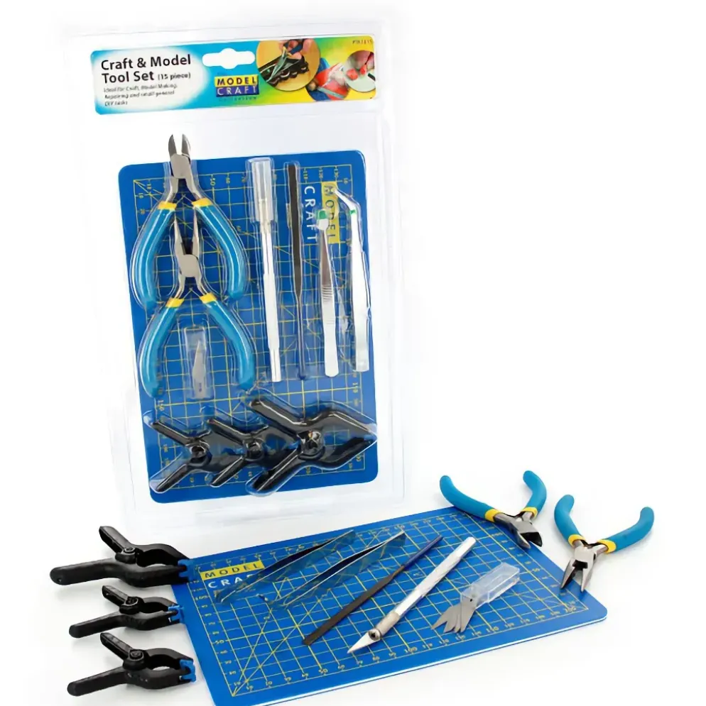 Craft & Model Tool Set - 15 delar - PTK1015 - Model Craft