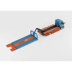 Custom Flatbed Tow Truck - Gulf - Micro Turbo - 1:64