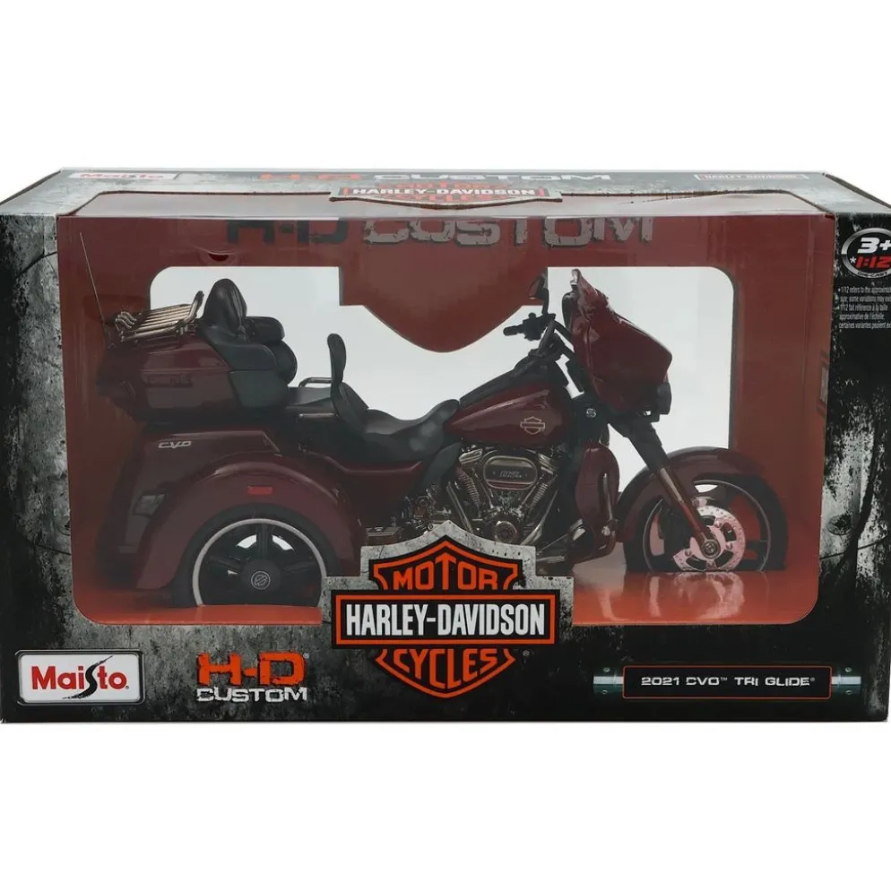 2021 CVO Tri Glide - Harley-Davidson - Röd - Maisto - 1:12