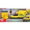 DHL Delivery Set - Paketbil Paketskåp Cykel - Dickie Toys