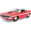 1970 Dodge Challenger R/T Coupe - Röd - Maisto - 1:24