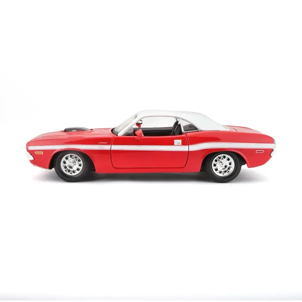 1970 Dodge Challenger R/T Coupe - Röd - Maisto - 1:24