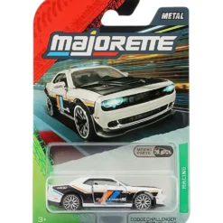 Dodge Challenger SRT Hellcat - Vit - Racing Premium Cars - Majorette - 7 cm
