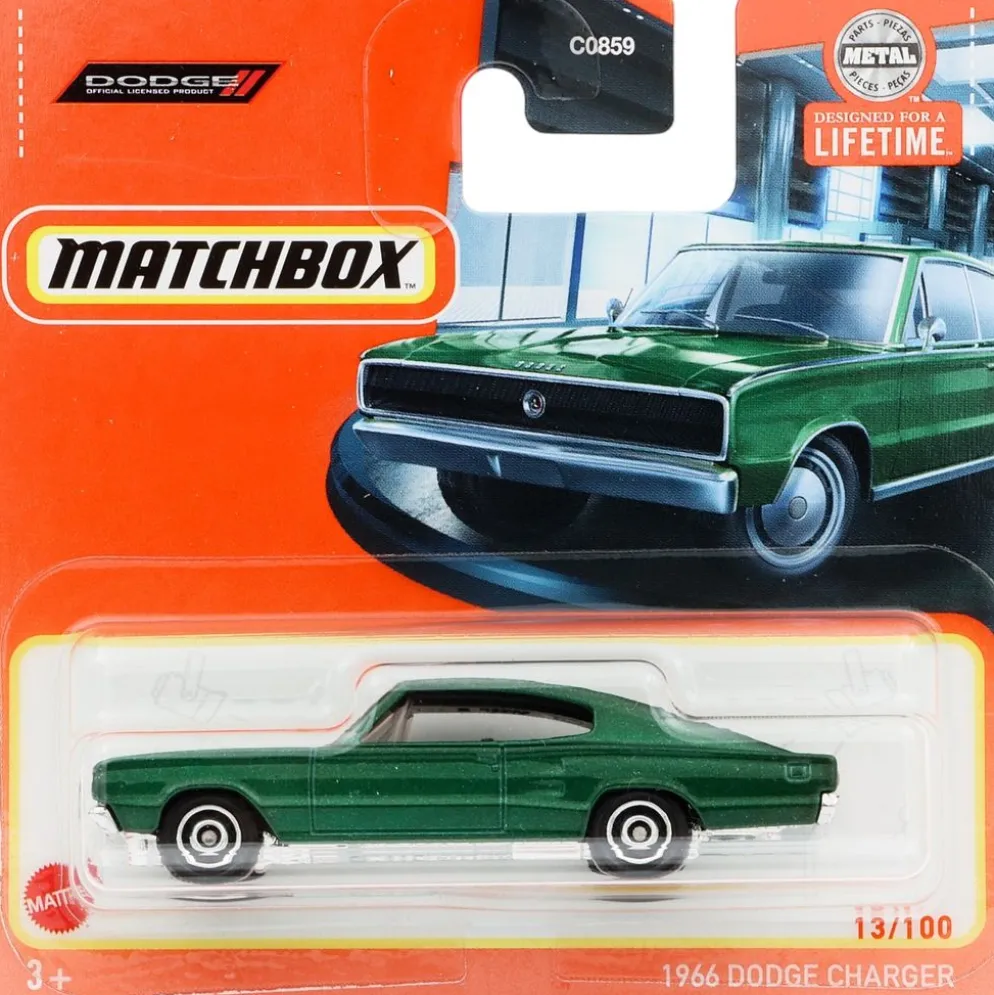 1966 Dodge Charger - Grön - Matchbox