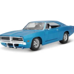 1969 Dodge Charger R/T - Blå - Maisto - 1:25
