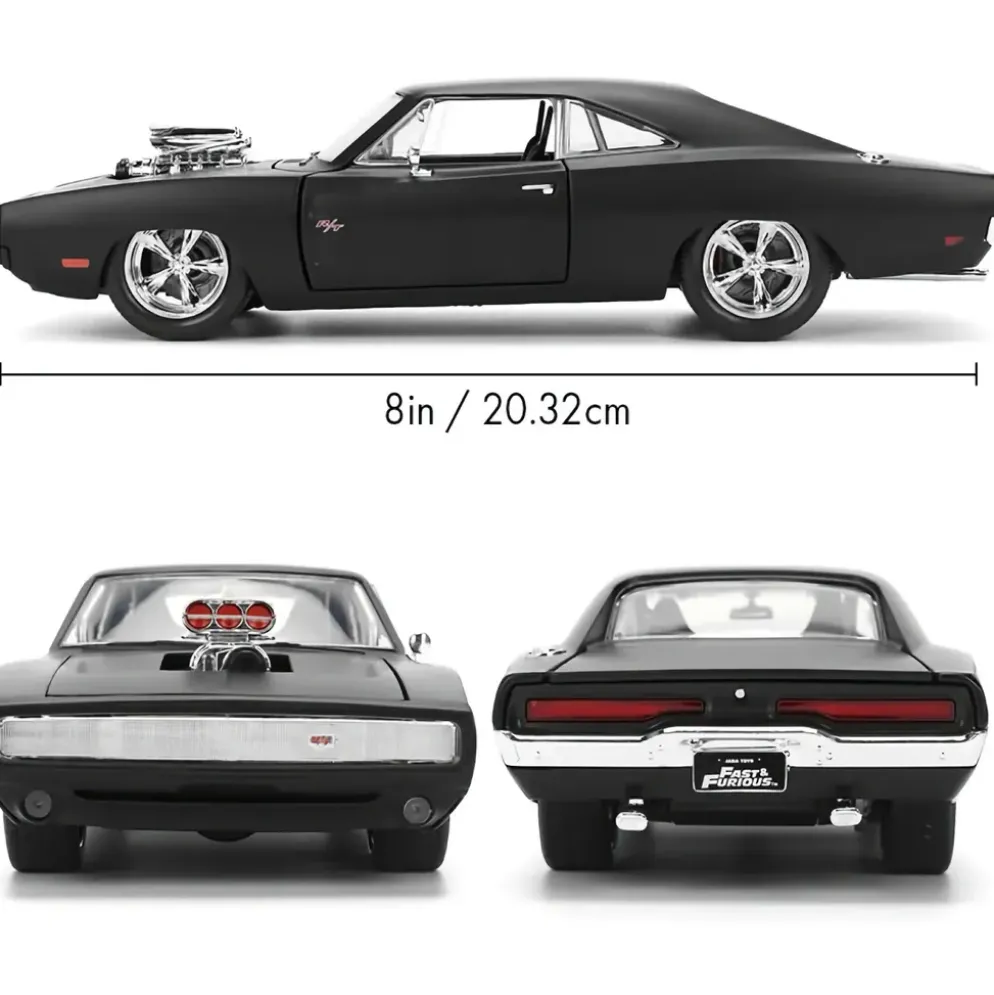 1970 Dodge Charger R/T - Mattsvart - Fast & Furious - Jada - 1:24