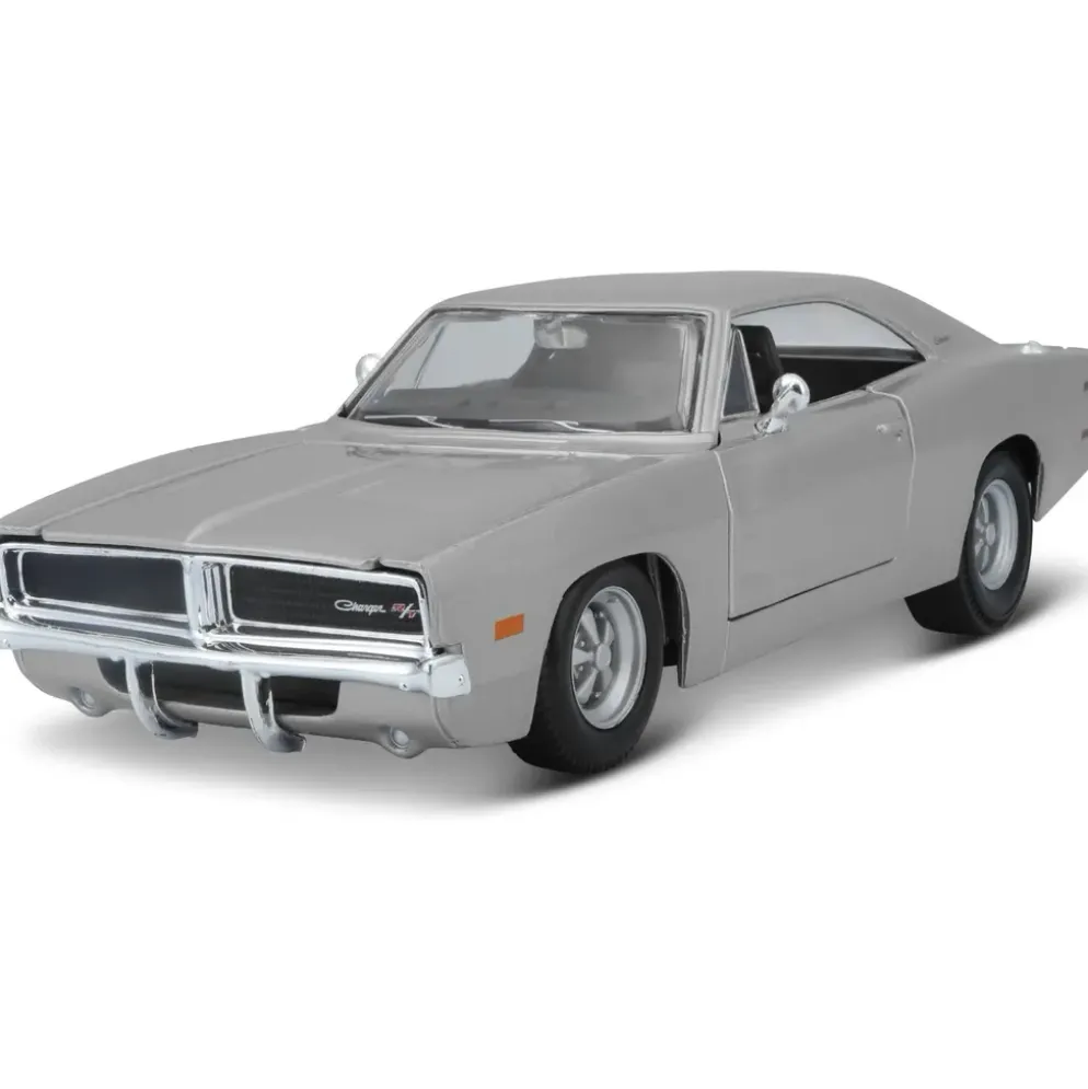 1969 Dodge Charger R/T - Silver - Maisto - 1:25