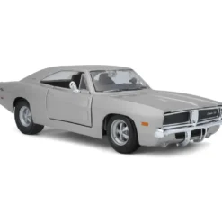 1969 Dodge Charger R/T - Silver - Maisto - 1:25