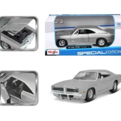 1969 Dodge Charger R/T - Silver - Maisto - 1:25