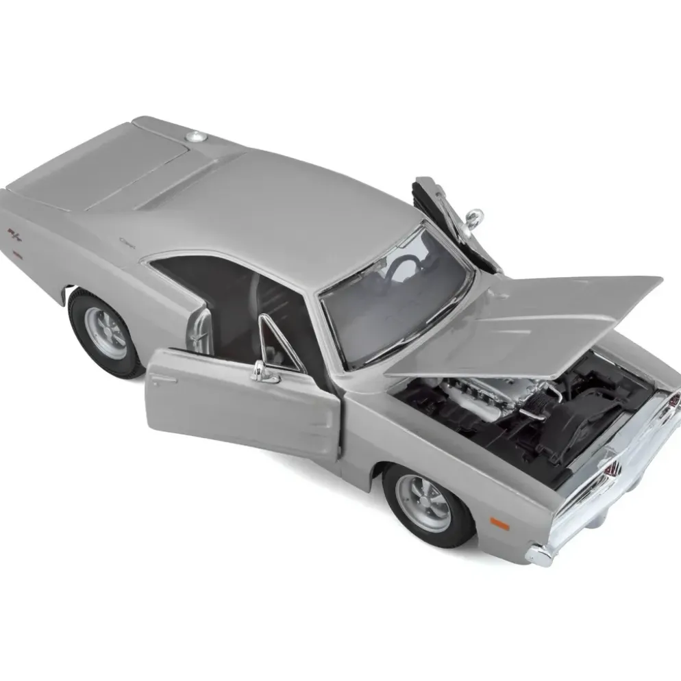 1969 Dodge Charger R/T - Silver - Maisto - 1:25
