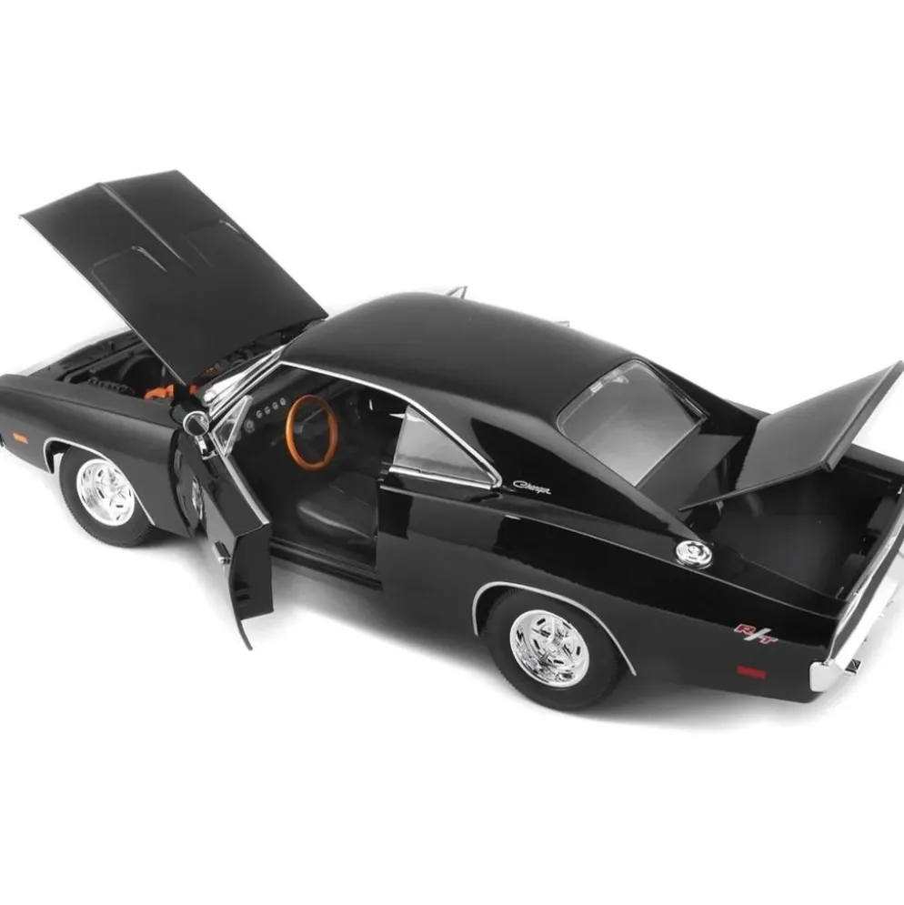 1969 Dodge Charger R/T - Svart - Maisto - 1:18