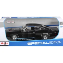 1969 Dodge Charger R/T - Svart - Maisto - 1:18