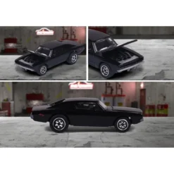 Dodge Charger R/T - Svart - Vintage - Majorette