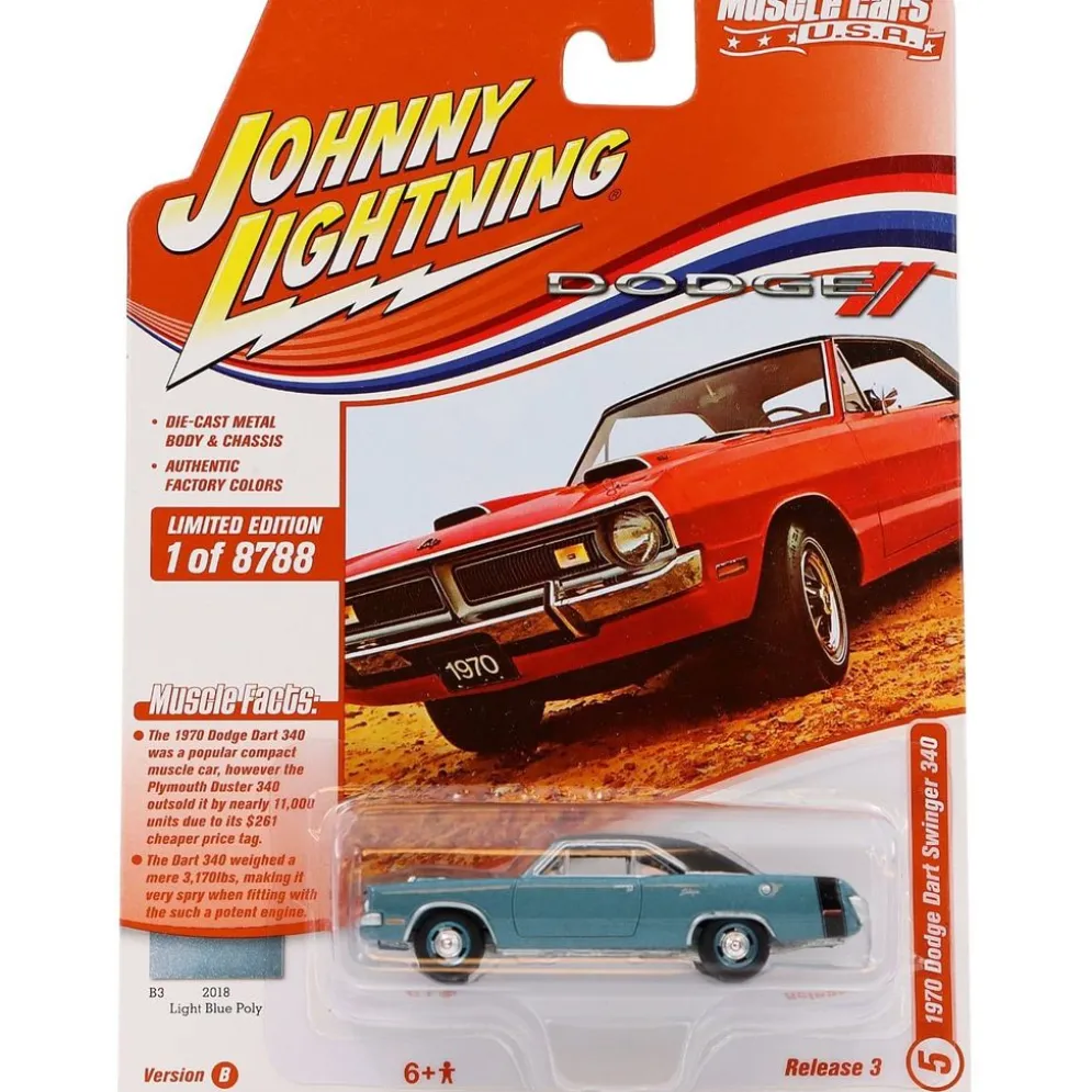 1970 Dodge Dart Swinger 340 - Johnny Lightning - 1:64