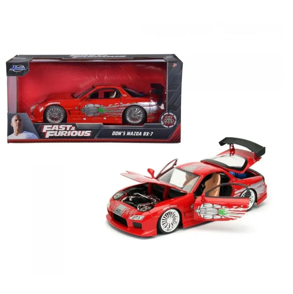 Dom's Mazda RX-7 - Röd - Fast & Furious - Jada Toys - 1:24