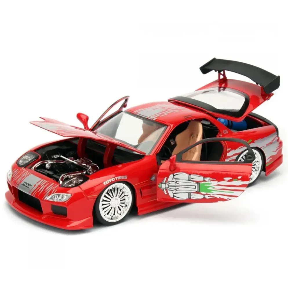 Dom's Mazda RX-7 - Röd - Fast & Furious - Jada Toys - 1:24